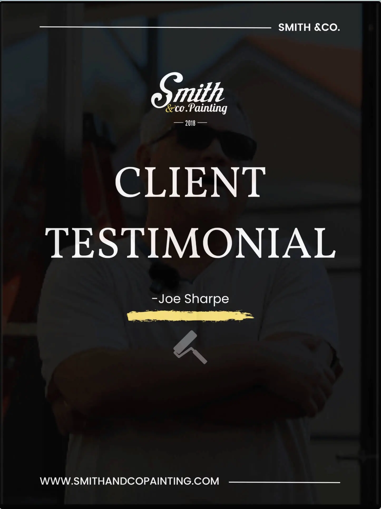 Smith & Co. Painting client testimonial video scre4enshot