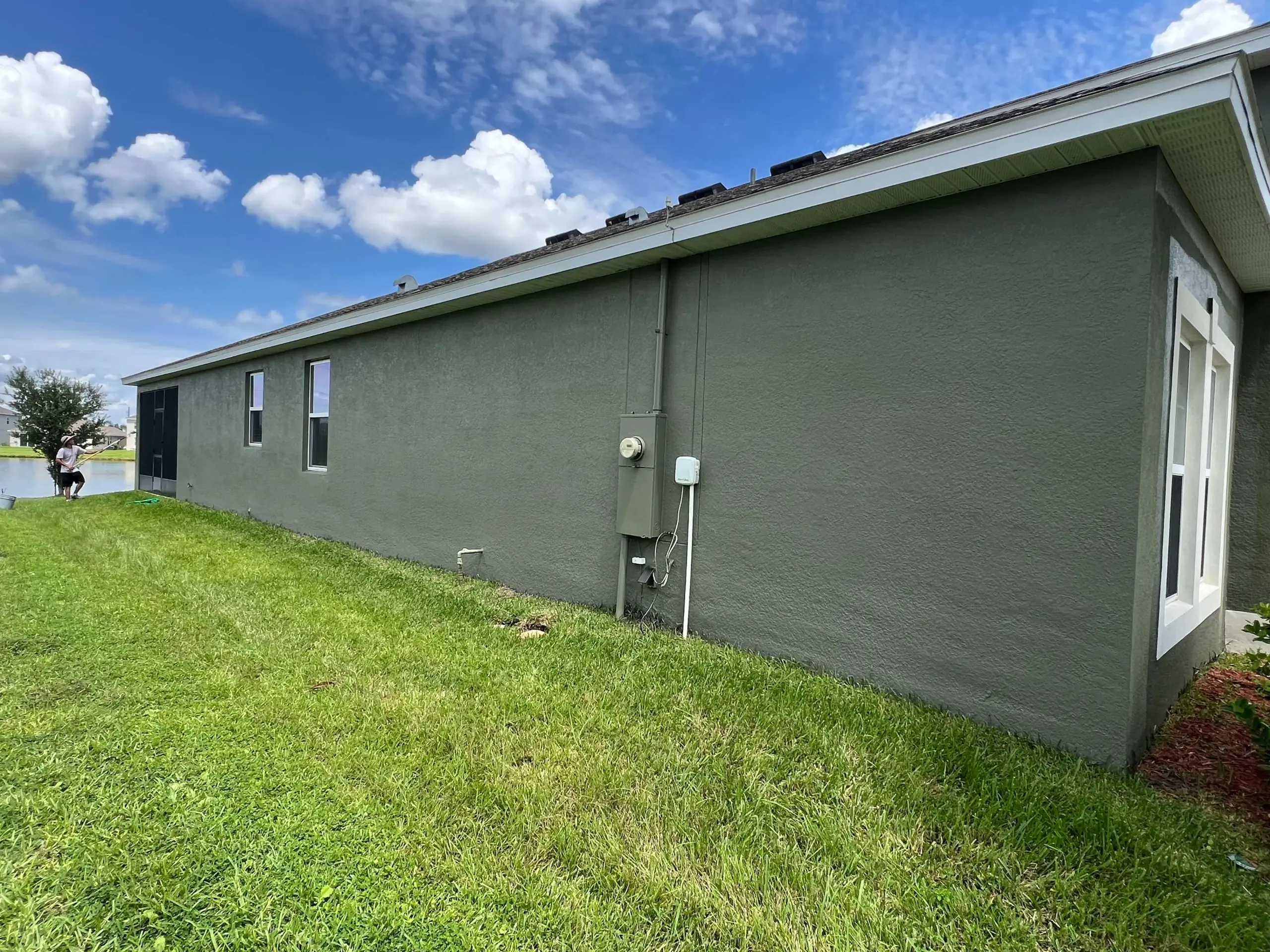 stucco repair home after